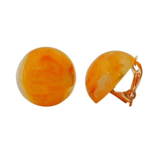 Clip, 17mm, gelb-orange-weiß marmoriert