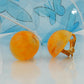 Clip, 17mm, gelb-orange-weiß marmoriert