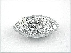 Brosche, Maus, silber-matt