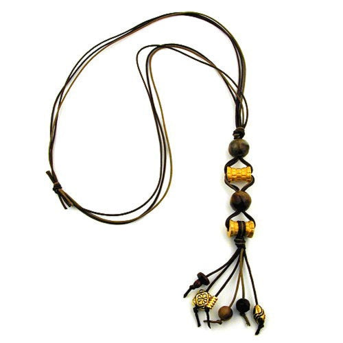 Kette, 2x Walze goldfarbig braun 90cm