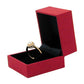 Schmuckschachtel 53x46x33mm Ring Leder-Imitat rot