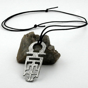 Kette 57x26mm Zinn-Anhänger Schlüssel 100cm