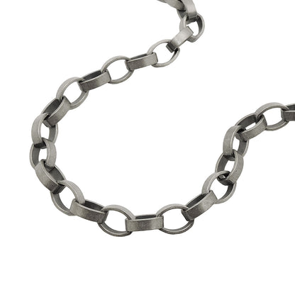 Armband 5mm Ankerkette Metall altsilberfarben 21cm