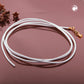 Lederband Rundschnur Rindleder 2mm weiß gefärbt mit 1x Verschluss goldfarbig ca. 1m