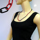 Kette 8mm Eloxalkette Anker weit rot-schwarz Aluminium 60cm