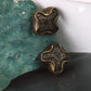 Clip 27x29mm Kreuz altgoldfarben