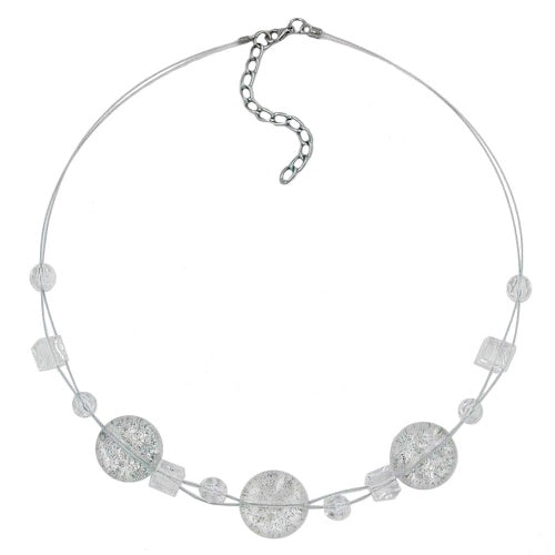 Kette, 3x Scheibe kristall-flitter