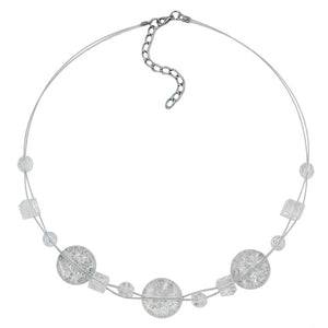 Kette, 3x Scheibe kristall-flitter