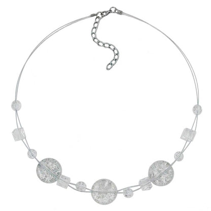 Kette, 3x Scheibe kristall-flitter
