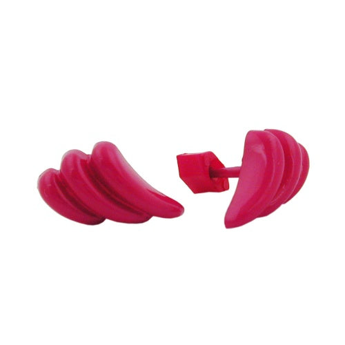 Stecker, streifig, pink, Vollplastik