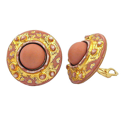 Clip, lachs, gold-gewischt