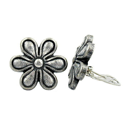 Clip, Blüte, altsilber-farbig