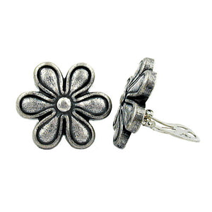 Clip, Blüte, altsilber-farbig