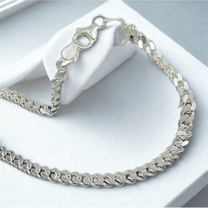 Armband 4mm Panzerkette Silber 925 19/21cm