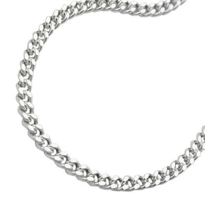 Armband/Kette 3mm Flachpanzerkette diamantiert Silber 925 19/55/70cm