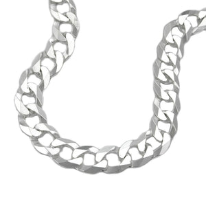 Armband/Kette 6,7mm Panzerkette flach Silber 925 21/50cm