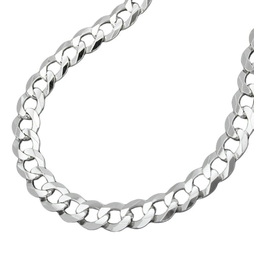 Armband/Kette Panzer flach Silber 925 19/50/55cm