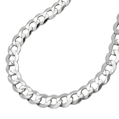 Armband/Kette Panzer flach Silber 925 19/50/55cm