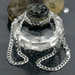 Armband/Kette Panzer flach Silber 925 19/50/55cm