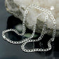 Armband/Kette 4,6mm Panzerkette flach mit Muster Silber 925 19/50/55cm