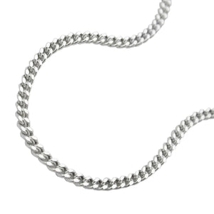 Kette 1,7mm Flachpanzerkette 2x diamantiert Silber 925 45/55/60cm