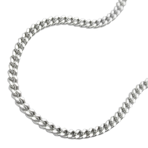 Kette 2mm Flachpanzerkette 2x diamantiert Silber 925 50/60/90cm