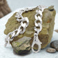 Armband/Kette 11x2mm Weitpanzer Silber 925 21/23/50cm