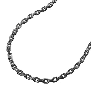 Kette 2mm Ankerkette rhodiniert Silber 925 40/45/60cm