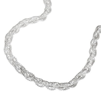 Armband/Kette 3mm Doppelankerkette Silber 925 19/42/45/50cm