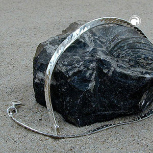 Armband/Kette 3mm Panzerkette flach gedrückt glänzend diamantiert Silber 925 19/42/45cm