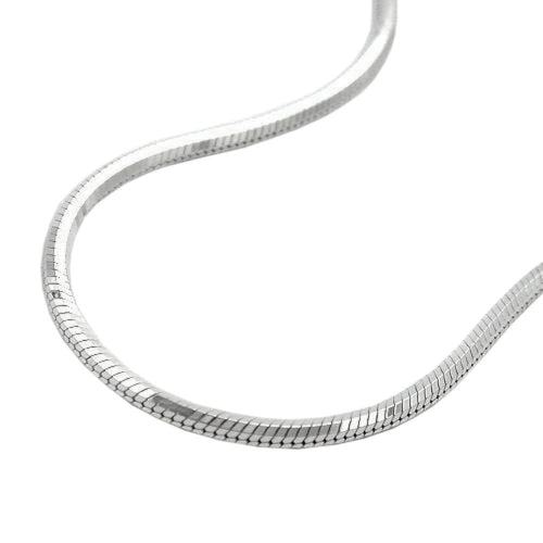 Kette 1,3mm Schlangenkette fünfkantig diamantiert Silber 925 38/45/50cm