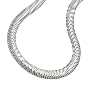 Armband/Kette 6mm flache Schlangenkette glänzend Silber 925 19/41/50cm