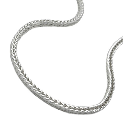 Kette 1,5mm Fuchsschwanzkette vierkant Silber 925