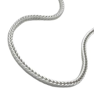 Kette 1,5mm Fuchsschwanzkette vierkant Silber 925