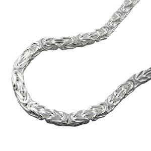 Armband/Kette 3x3mm Königskette vierkant glänzend Silber 925 19/45/60cm