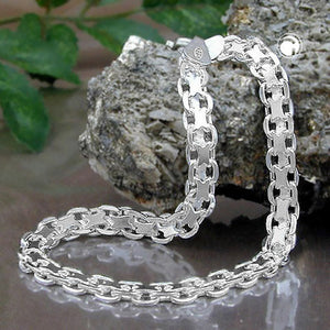 Armband 4,6mm Bismarckkette Silber 925 19/21cm