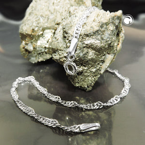 Armband/Kette2mm Singapurkette Silber 925 19 - 60cm