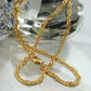 Kette Singapur 3mm diamantiert vergoldet AMD 42/50/55cm