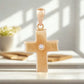 Kreuz-Set Anhänger & Venezianerkette 38–60cm – 9 Karat Gold