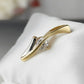 Anhänger 19x6mm bicolor rhodiniert mit Zirkonia 9Kt GOLD + Kette