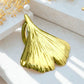 Ginkgoblatt-Anhänger 9 Karat Gold 375 Detailansicht