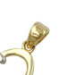 Anhänger 14x13mm Herz offen bicolor mit Zirkonia 9Kt GOLD & Kette