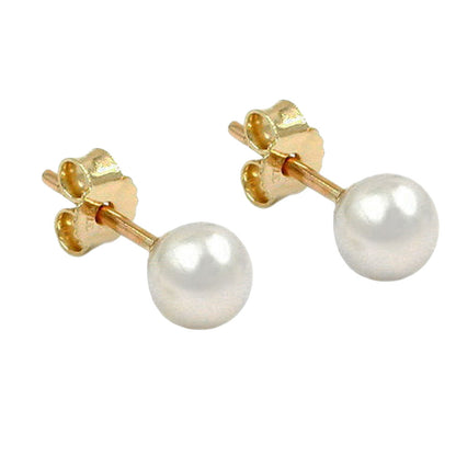 Ohrstecker ca. 6mm Süßwasserzuchtperle 9Kt GOLD