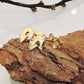 Pfeil-Ohrstecker glänzend 6x5mm 9 Karat Gelbgold
