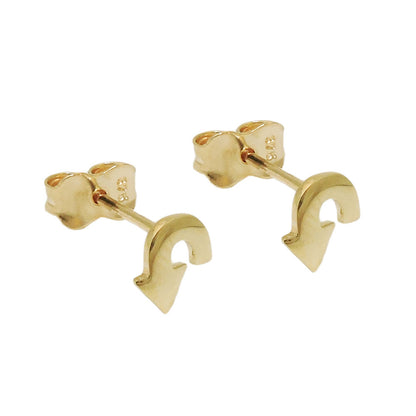 Pfeil-Ohrstecker glänzend 6x5mm 9 Karat Gelbgold