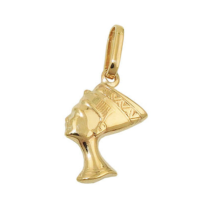 Nofretete-Anhänger glänzend 15x10mm 9 Karat Gelbgold