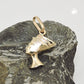 Nofretete-Anhänger glänzend 15x10mm 9 Karat Gelbgold