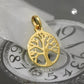 Lebensbaum-Anhänger glänzend 12mm 9 Karat Gelbgold