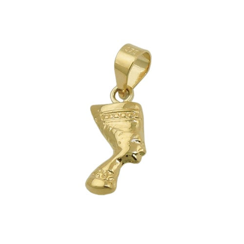 Nofretete-Anhänger glänzend 11x6mm 9 Karat Gelbgold