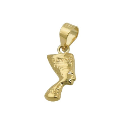 Nofretete-Anhänger glänzend 11x6mm 9 Karat Gelbgold